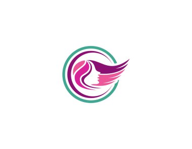 Vektör soyut logo tasarım şablonları modaya uygun doğrusal minimal stil - güllü eller - kozmetik, mücevher, güzellik sembolleri