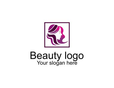 Kadın kuaför salonu altın rengi logo tasarımı