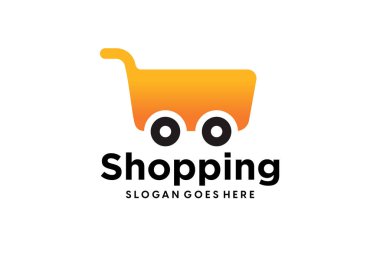 Dükkanı logo simge tasarım'ı tıklatın. Online alışveriş logo tasarım şablonu