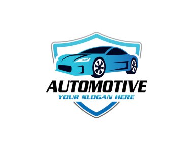 Spor Araba Logosu. Otomotiv, Araba Fuarı, Araba Satıcısı Logosu Tasarım Vektörü