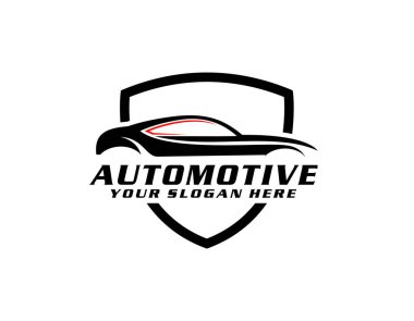 Benzersiz ve modern stil Otomotiv çarpışma logosu, Otomatik Detaylı Logo şablonu