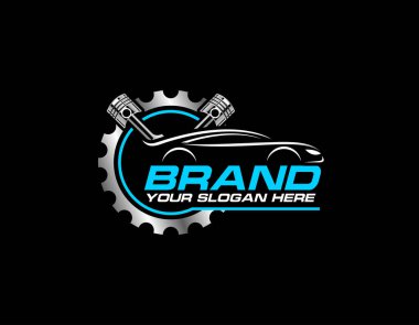 Otomotiv araba logo şablonu