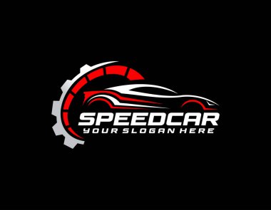 dizel turbo otomotiv tamir logosu şablonu