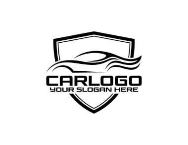 Otomotiv logosu tasarımı vektör çizimi. Araba logo vektörü