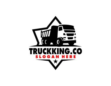 Kamyon Taşımacılığı logo vektör simgesi illüstrasyonu