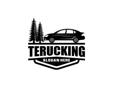 Kamyon logosu, otomotiv endüstrisiyle ilgili iş için mükemmel logo.