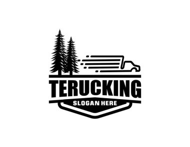 Kamyon logosu, otomotiv endüstrisiyle ilgili iş için mükemmel logo.