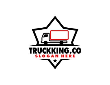 Lojistik ve dağıtım şirketi logosu tasarım şablonunun çizim grafik vektörü