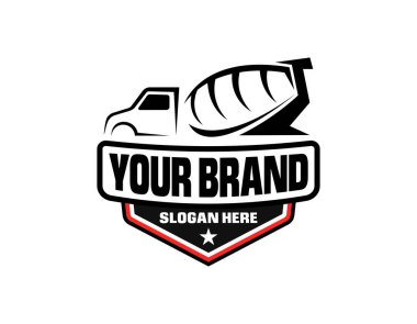 Lojistik ve dağıtım şirketi logosu tasarım şablonunun çizim grafik vektörü