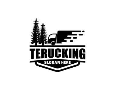 Kamyon logosu, otomotiv endüstrisiyle ilgili iş için mükemmel logo.