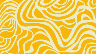 Turuncu çizgi arka plan dokusu. Kıvrımlı ve dalgalı zemin. Paketleme tasarımı ve reklamcılığı için yiyeceklerin yaratıcı tasviri.