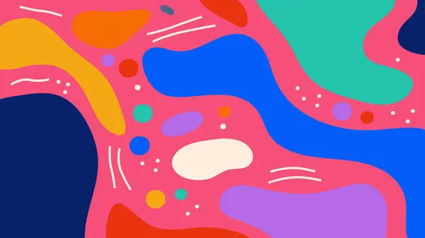 Pürüzsüz akış şekilleri ve dinamik bileşimi olan renkli soyut bir zemin. Arkaplan, web grafikleri, sunumlar, ambalaj, markalaşma ve sanatsal dijital içerik için ideal.