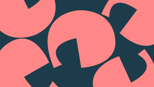 Pembe ve koyu mavi renkli kalın dairesel şekillere sahip modern soyut geometrik bir zemin. Arka planlar, çağdaş tasarımlar ve şık ve dinamik kompozisyonu olan sanatsal projeler için mükemmel..