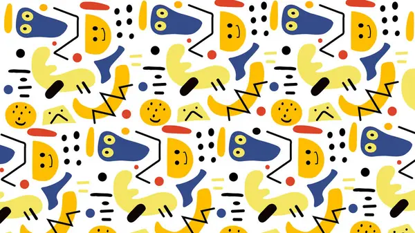 Yaratıcı el çizimi elementler, soyut eller, eğlenceli eğriler, ve temiz beyaz arka planda parlak renkler. Çocuk tasarımı, markalaşması ya da anlamlı çizimler için mükemmel..