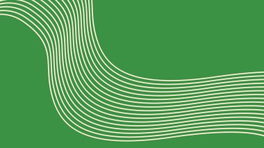 Yumuşak ışık çizgilerinin, kalın yeşil bir zemin üzerinde dalga şekilleri oluşturduğu, sakin ve görsel ritmi ifade eden en az soyut çizim. 