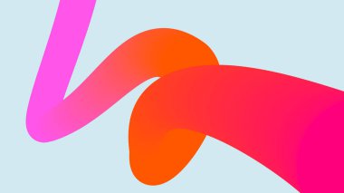 Akan soyut kırmızı ve pembe vuruşlar soluk mavi üzerinde buluşur, modern ağ veya yazdırma kullanımı için canlı bir arkaplan seçimi sunar.