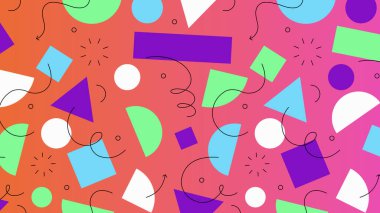 Renkli dairelerin yer aldığı canlı ve dinamik soyut çizimler. Modern tasarım projeleri, web ve dijital sanat için ideal. Tekrarlayan ögeler yok.