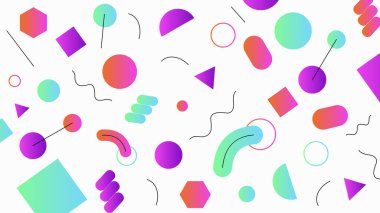 Değişken ve dinamik soyut illüstrasyon. Gradyan bulanıklığı içeriyor. Modern tasarım projeleri, web ve dijital sanat için ideal. Tekrarlayan ögeler yok.