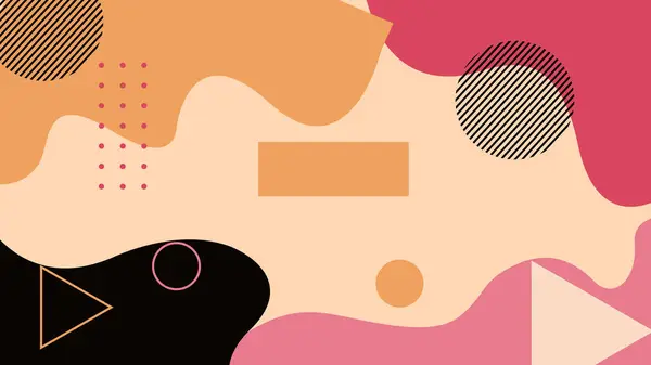 Şeftali, mercan ve siyah renkler minimum şekillerle birleşmiş. Güzellik, editörlük ve zarif markalaşma için uygun..