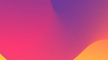 Pembe, mor ve sarı soyut kıvrımlı şekillerin pürüzsüz bir karışımı, sıcak ve parlak renklerle dijital bir zemin oluşturuyor..