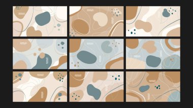 Organik şekilli el yapımı estetik arka planlar ve çiçek süslemeleri düğünler, nişan törenleri, güzellik promosyonları ve modern dekorlar için mükemmeldir. Zarif projelere ebedi doğal güzellik de eklenir..