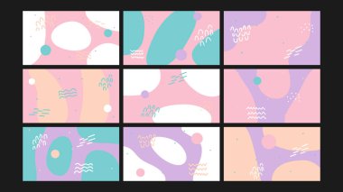 Pembe, lavantalı ve naneli yumuşak pastel kompozisyon. Davetiyeler, bloglar ve yaratıcı içerik için soyut arkaplan ideali.