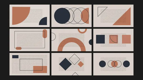 Özmerkezli çizgiler ve dairesel şekillere sahip soyut kompozisyon, yaratıcı projeler veya markalaşma için uygun bir bağbozumu çağrıştırıyor.