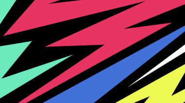 Mor, beyaz ve kırmızı köşegen şekilli koyu görsel kontrastlı göz alıcı soyut arkaplan. Grafik tasarımı ve dijital ifade için ideal.