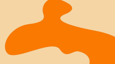 Bej kıvrımlı parlak turuncu arkaplan, cesur görsel projeler için modern ve enerjik bir tasarım yaratıyor..