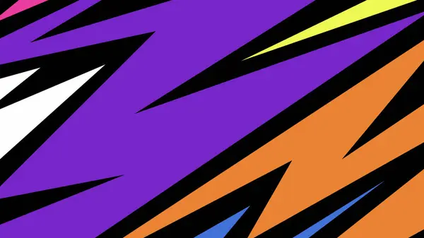 Keskin zigzag şekilli, mavi, pembe, sarı ve siyah soyut bir arkaplan. Dijital projeler, tasarım varlıkları ve yaratıcı gösterimler için dinamik ve modern bir görsel ideal.