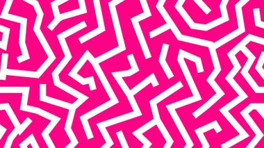 Sıcak pembe bir zigzag üzerinde kalın beyaz çizgiler çarpıcı bir kompozisyon, cesur dijital sanat eserleri için uygun yumruklayıcı, göz alıcı bir görünüm sunar.