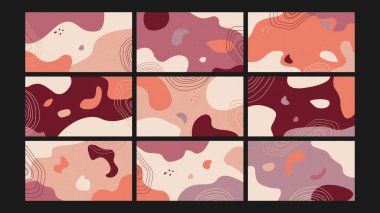 Dalgalı mavi çizgiler, hareketin özünü ve durgun su dokularını yakalayan okyanus bileşimi..