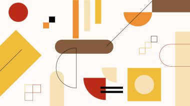 Minimalist ve editör dostu görseller için turuncu, kırmızı ve hardallı yumuşak bej tabanlı çizgiler.