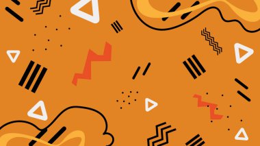 Beyaz kıvrımlı çizgiler ve akışkan, şık geometri ile mor ve morumsu tonlarda oyuncu soyut arkaplan.