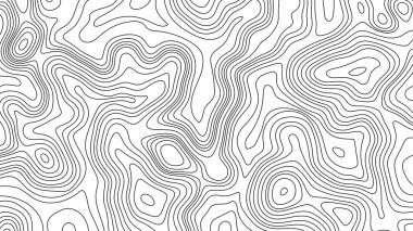 Şekillendirilmiş hatlar, beyazın üzerinde siyah olan topoğrafik bir manzarayı andırıyor. Veri görselleştirme, teknik tasarım ve dijital dekor için ideal.