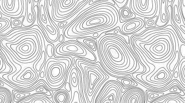 Dinamik eğrileri ve yükseklik tarzı akışı olan estetik topografik çizgi tasarımı. Asgari veya teknik yaratıcı kullanım için harika.