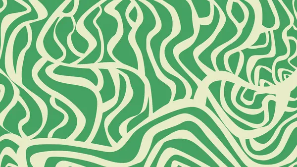 Sıvı içeren, koyu yeşil ve yumuşak kremlerle kıvrımlı, karmaşık bir soyut arka plan. Bu zarif tasarım, arka plan, kumaş baskıları ve dekorasyon için ideal hareket ve organik dokuları çağrıştırıyor..