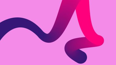 Pastel arkaplan üzerinde pembe tonlarda modern gradyan sanatı. Moda dijital markalaşma ve medya tasarım kavramları için mükemmel..