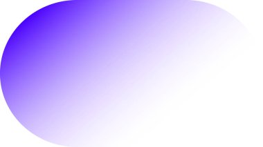 Yuvarlak mor eğimli şekil, beyaza karışıyor, zarif ve temiz bir arkaplan sunuyor..