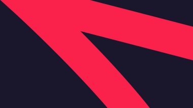 Koyu arkaplan üzerinde keskin kırmızı açıları olan minimalist soyut bir düzen. Web grafikleri, markalaşma ve teknolojik görseller için ideal.