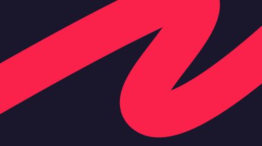 Koyu mavi üzerine kırmızı vuruşlar yapan enerjik soyut tasarım. Teknolojik markalaşma ve modern yaratıcı planlar için harika..