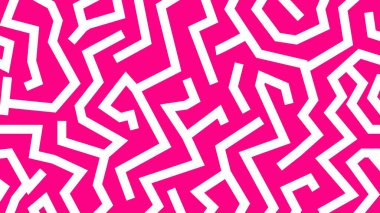 Sıcak pembe bir zigzag üzerinde kalın beyaz çizgiler çarpıcı bir kompozisyon, cesur dijital sanat eserleri için uygun yumruklayıcı, göz alıcı bir görünüm sunar.
