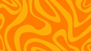 Parlak ve sıcak, turuncu ve sarı şekilli karalama tasarımı. Canlı ve enerjik bir görsel kompozisyon.