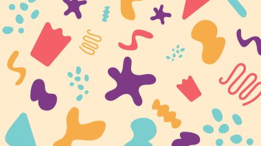 Düzensiz yıldız benzeri ve siyah üzerine beyaz lekeli elementler, görsel projeler ve baskılara cesur ve modern bir titreşim veriyor.