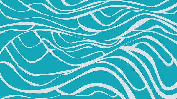 Zarif beyaz dalgalı çizgilerle parlak arkaplan sakin denizleri ve minimum su hareketini sembolize ediyor