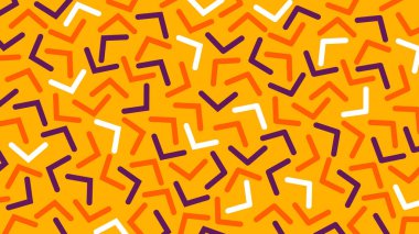 Beyaz üzerine açısal mor ve pembe çizgiler olan soyut bir arkaplan, eğlenceli bir geometrik labirent oluşturur. Dijital tasarımlar ve modern yaratıcı görseller için ideal.