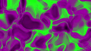 Soyut Arkaplan Animasyon Mor ve Yeşil Sıvı Girdap Dokusu