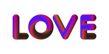 Canlı ve modern bir 3D tipografi tasarımı. Cesur ve renkli tonlarda 