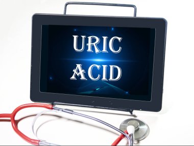 Tablet üzerindeki ürik asit kelimeleri