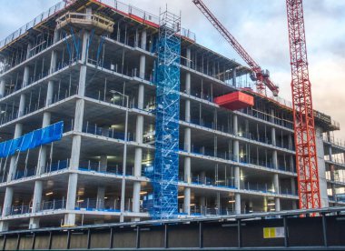 Dublin 'de yeni apartman inşaatı